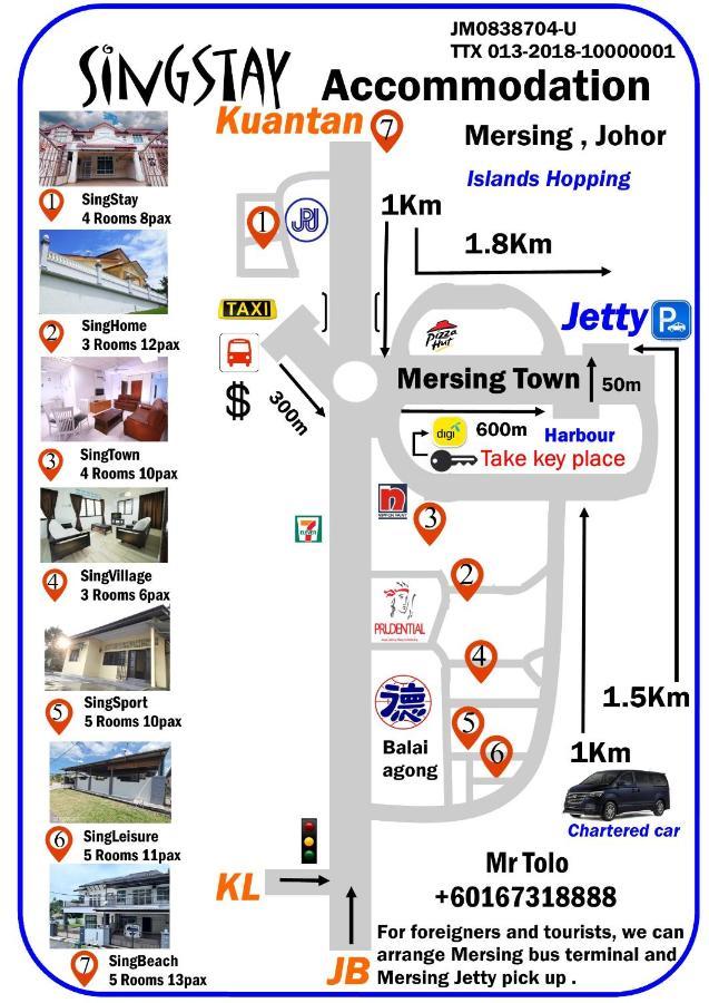 Singleisure Holiday House Mersing Bagian luar foto