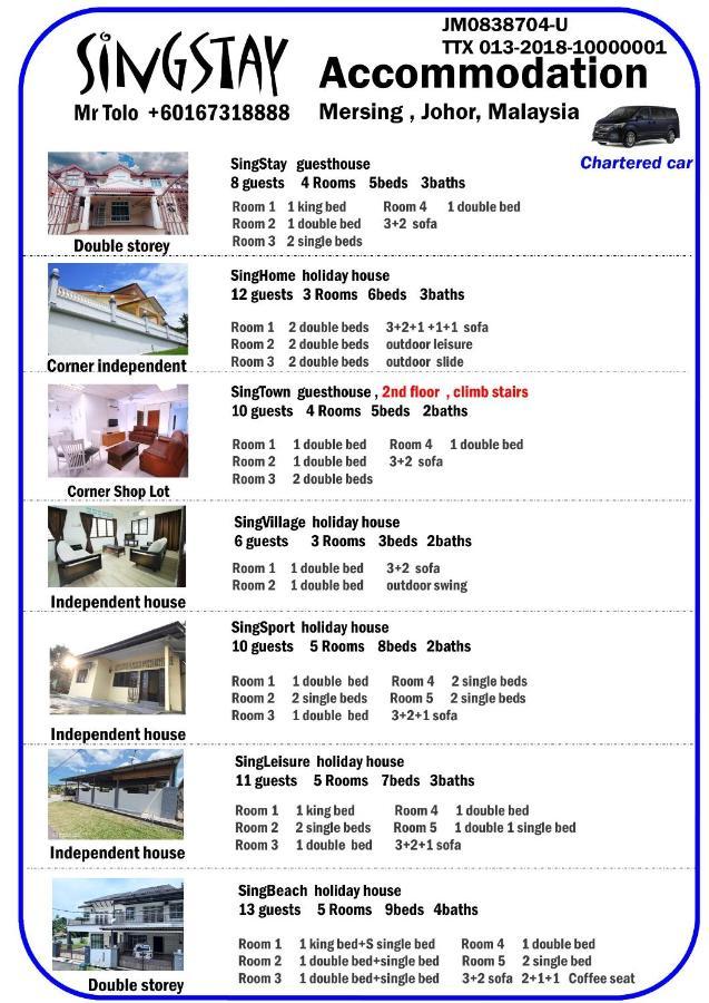 Singleisure Holiday House Mersing Bagian luar foto